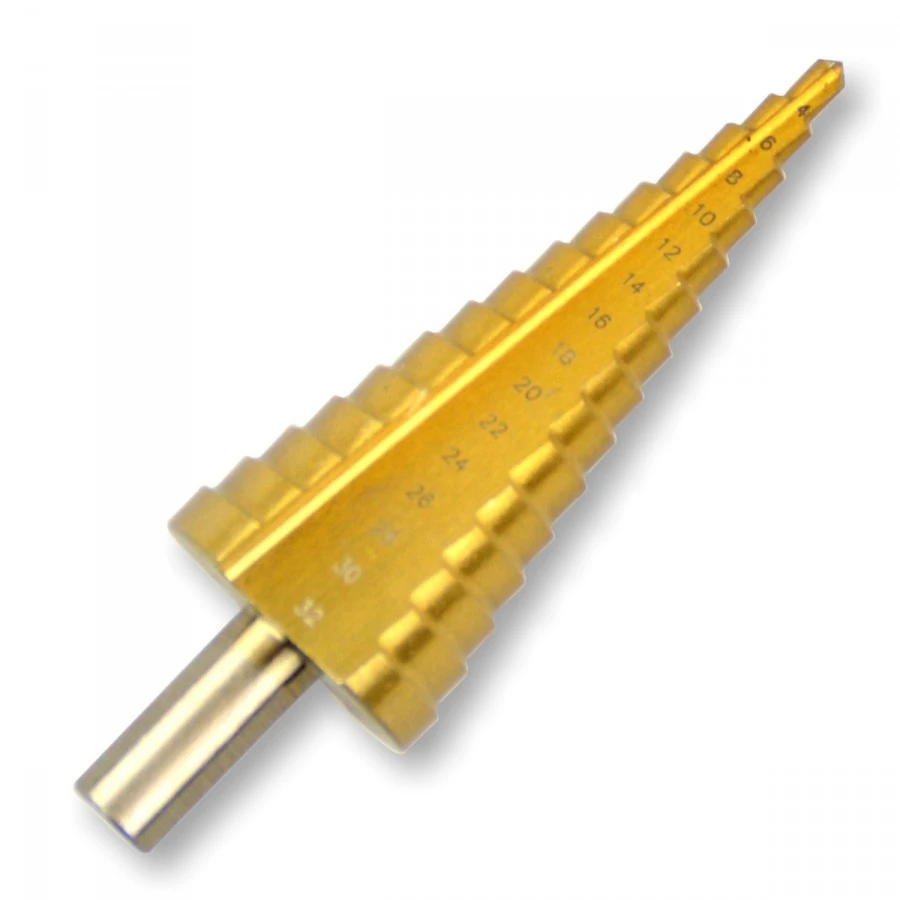 HSS Stufenbohrer 4-32mm Bohrer titanbeschichtet GERMANIA Schälbohrer Kegelbohrer HSS Stufenbohrer 4-32mm Bohrer Titanbeschichtet GERMANIA Schälbohrer Kegelbohrer -Günstiges Germania Geschäft 7214 hss stufenbohrer 4 32mm bohrer titanbeschichtet ger