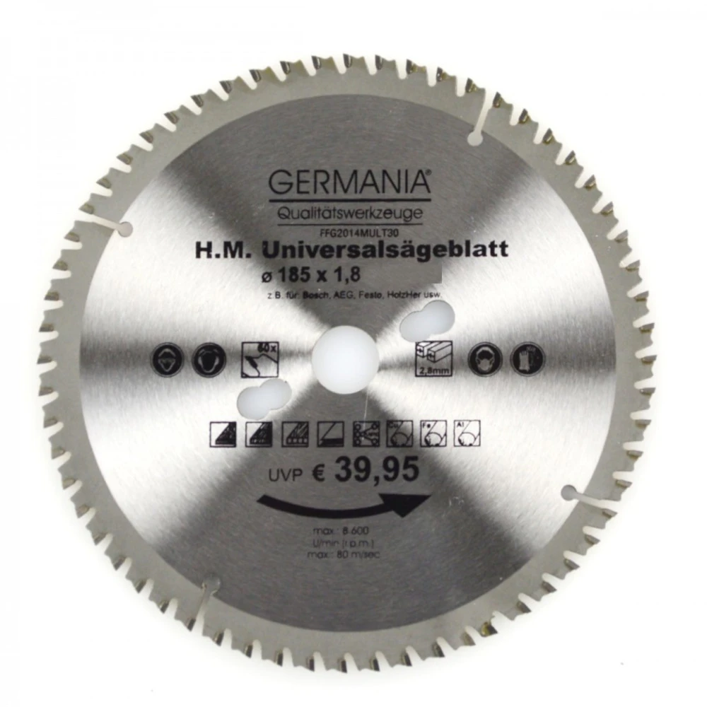 HM Multi Sägeblatt 185x2,8 mm 60 Zähne universal HM Multi Sägeblatt 185x2,8 Mm 60 Zähne Universal -Günstiges Germania Geschäft 9986 hm multi saegeblatt 185x1 8mm 60zaehne universal 25c5c37fb17db4