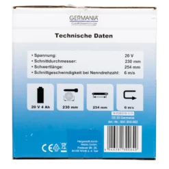 GERMANIA Plattform Akku Kettensäge 20 V -Günstiges Germania Geschäft 9k3zMzpIviWbNnr 1280x1280