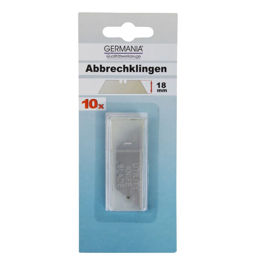 GERMANIA Trapez Ersatzklingen Cutter 18 mm 10 Stück GERMANIA Trapez Ersatzklingen Cutter 18 Mm 10 Stück -Günstiges Germania Geschäft