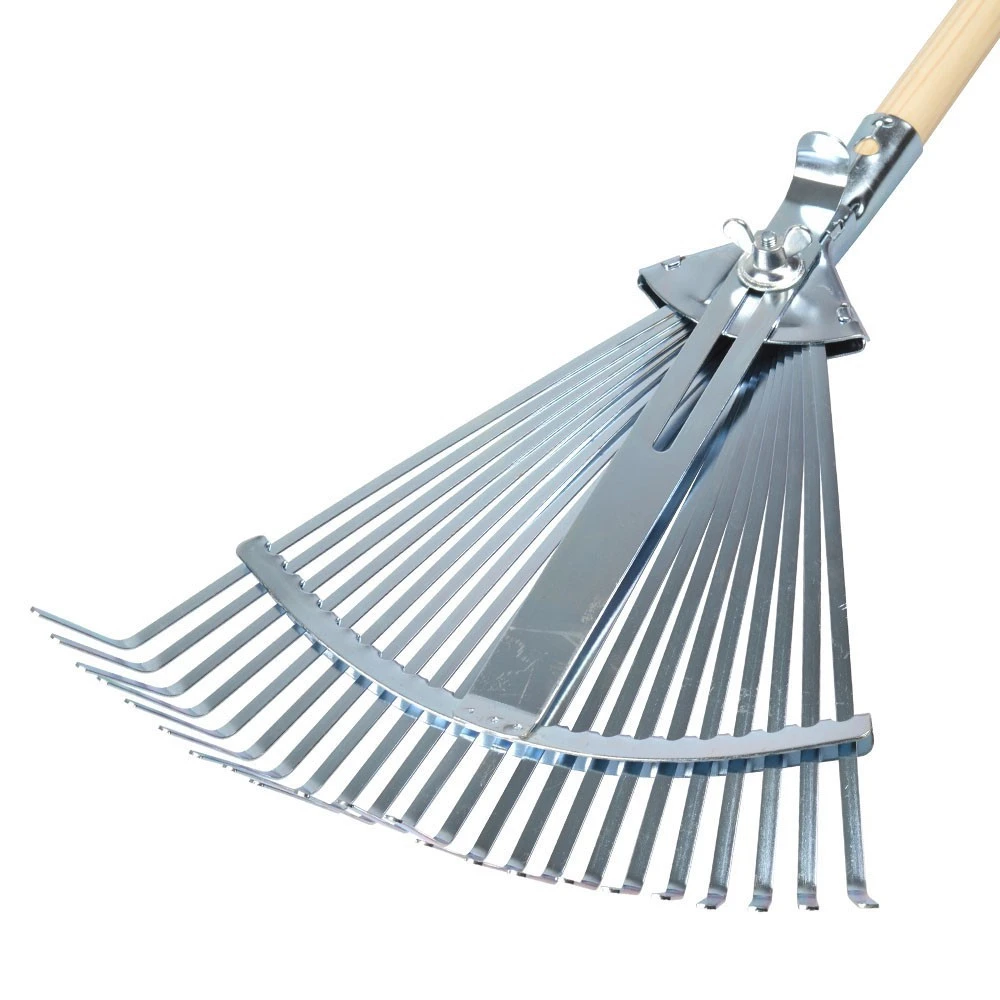 Laubbesen verstellbar 22 Zinken aus Stahl Laubbesen Verstellbar 22 Zinken Aus Stahl -Günstiges Germania Geschäft